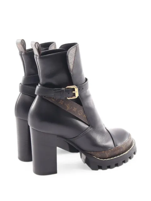 Louis Vuitton Pre-Owned 2019 Star Trail Monogram boots Black 1099148MA0129