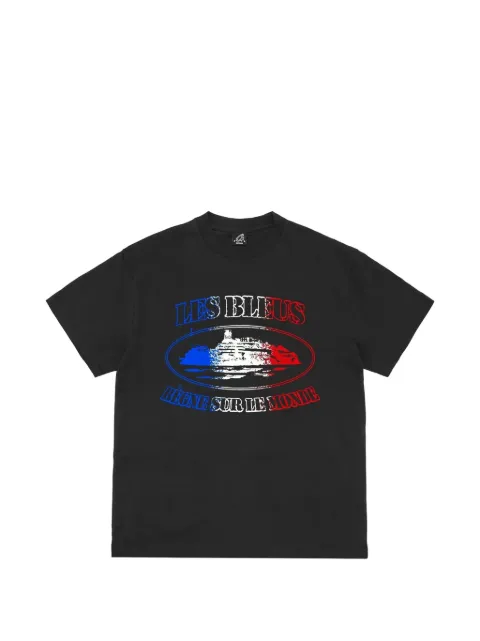 CORTEIZ France Alcatraz logo-print t-shirt Black CRTZFRAATBLK