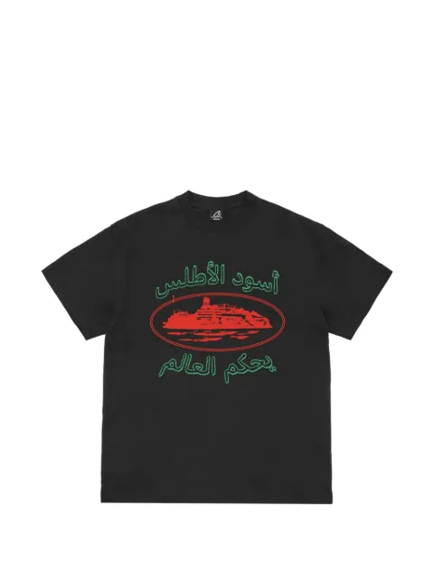 CORTEIZ Alcatraz Morocco logo-print t-shirt Black CRTZMARATBLK