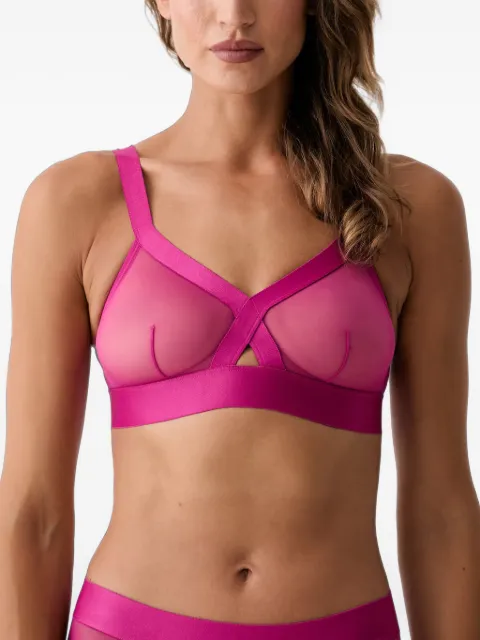 DKNY mesh-panelled bra Pink DK4084