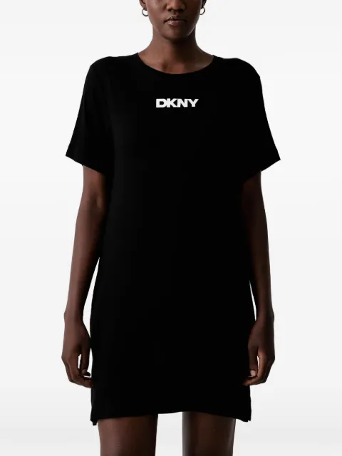 DKNY logo-print nightdress Black YI30092