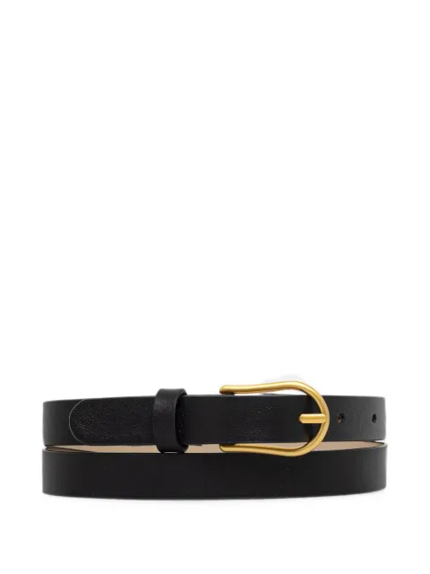 GIANNI CHIARINI leather pin-buckle belt Black CNK00956NA