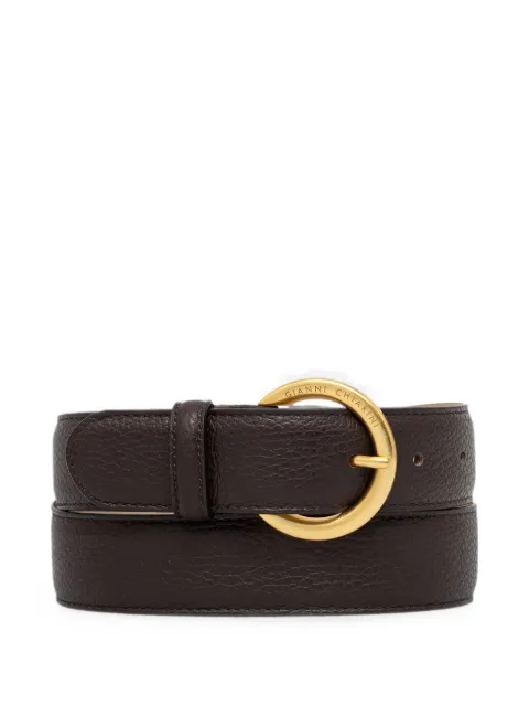 GIANNI CHIARINI grained-leather belt Brown CNK00958GRN
