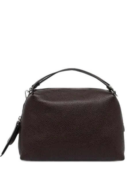 GIANNI CHIARINI Alifa pebbled-leather shoulder bag Brown BS8148COMMGRN