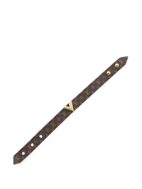 Louis Vuitton Pre-Owned 2022 Monogram Essential V Bracelet costume bracelet Brown 5PSUTKGBLEZBS50V