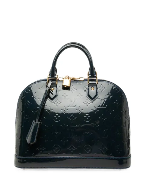 Louis Vuitton Pre-Owned 2013 Monogram Vernis Alma PM handbag Blue MLT9QI4BVBRDPA3I
