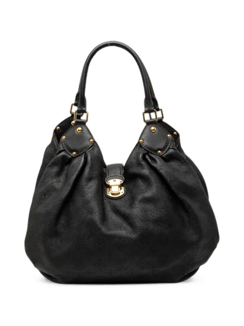 Louis Vuitton Pre-Owned 2008 Monogram Mahina L hobo bag Black JMXWQ5JU5J6B7QU9