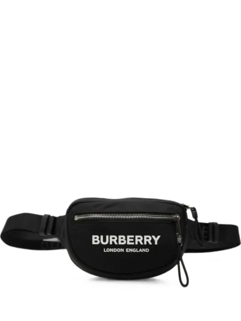 Burberry Pre-Owned 2000-2017 Nylon Logo Cannon belt bag Black 5KCJ7NLN7CXIT755