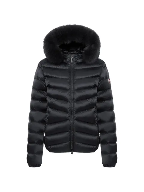 Colmar faux-fur trim quilted jacket Black 22000019E2YO99