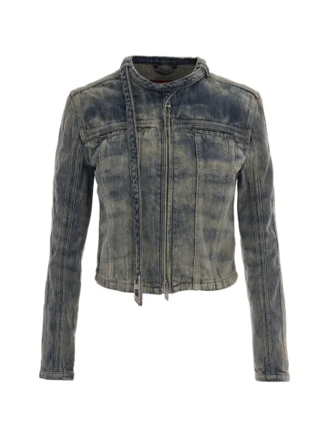 Diesel faded-effect zip-up denim jacket Blue A23295007EF