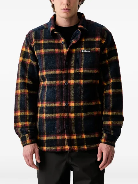 Columbia Hunter Arch check-pattern fleece-lined jacket Blue 2173651