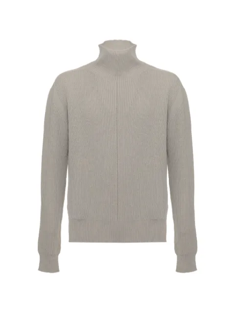 Rick Owens ribbed-knit high-neck sweater Grey RU02F4645KWVH