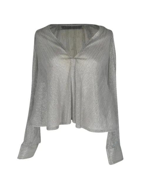 IRO Noumea V-neck blouse Silver RFCPUGBCL784981W