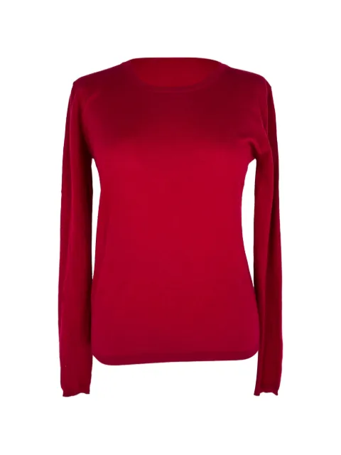 Miu Miu Pre-Owned round-neck sweater Red RFCPUGBCL781799W