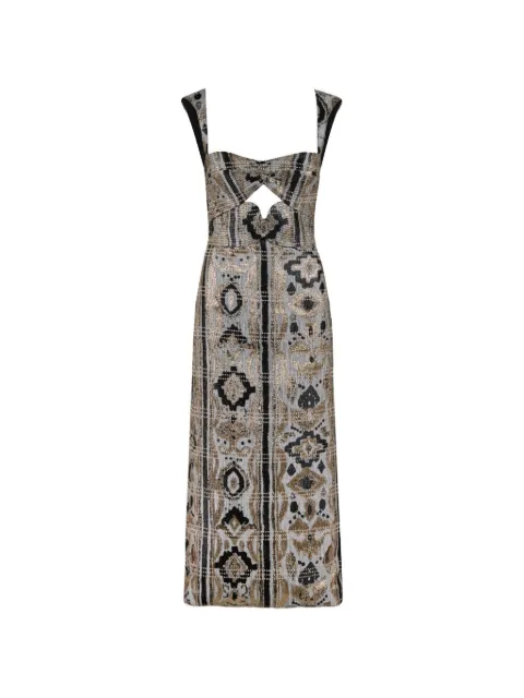 Johanna Ortiz Tropicana maxi dress Neutrals PT04089