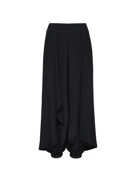 Johanna Ortiz Heat Echo draped trousers Black PT04105