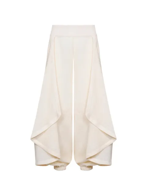 Johanna Ortiz Heat Echo draped trousers Neutrals PT04181