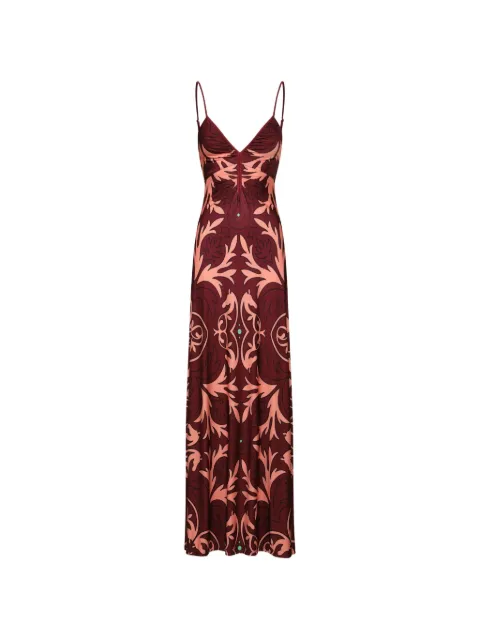 Johanna Ortiz Nuestra Tierra maxi dress Red PT04114