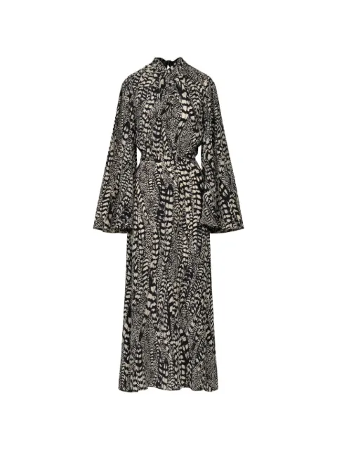 Johanna Ortiz Maiden Voyage midi dress Black PT04136