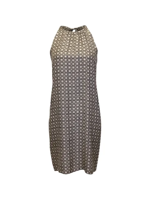 'S Max Mara geometric-print halter dress Neutrals NAPPUGBCL263128W