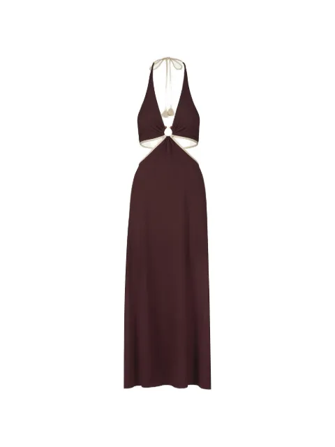 Johanna Ortiz Beautiful Paradigm cut-out maxi dress Brown PT03962
