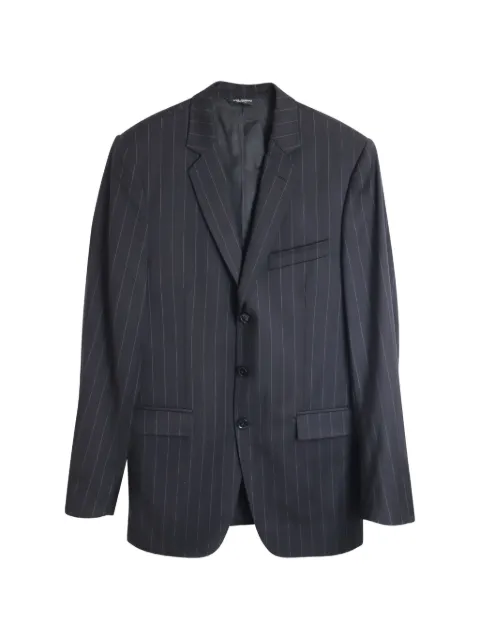 Dolce & Gabbana Pre-Owned pin-stripe blazer Black MRPPUGBCL262076M