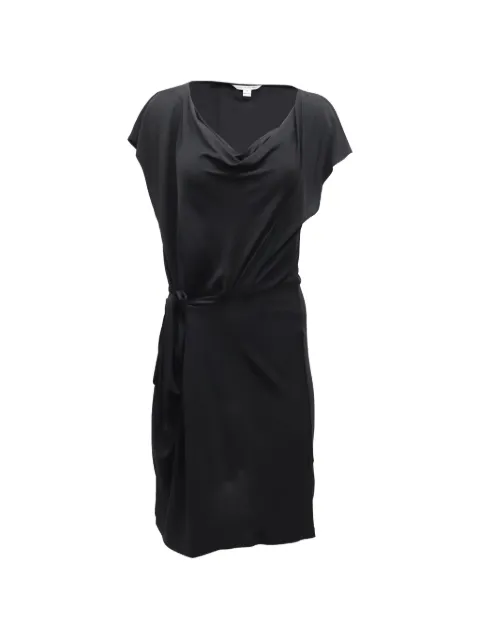 Diane Von Furstenberg Vintage side-tie draped dress Black NAPPUGBCL227245W