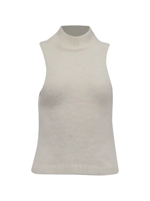 LPA Mock neck sleeveless top White RFCPUUSCL785418W