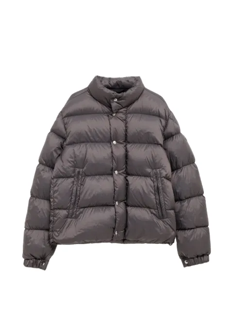 Moncler quilted logo-patch jacket Grey 1A00091599RP