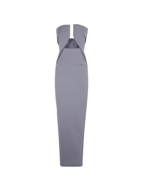 Rick Owens cut-out strapless dress Grey RP02F5528WST