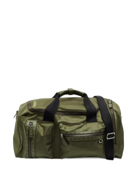 MCM Pre-Owned Ottomar Weekender Visetos-monogram luggage bag Green 1404788