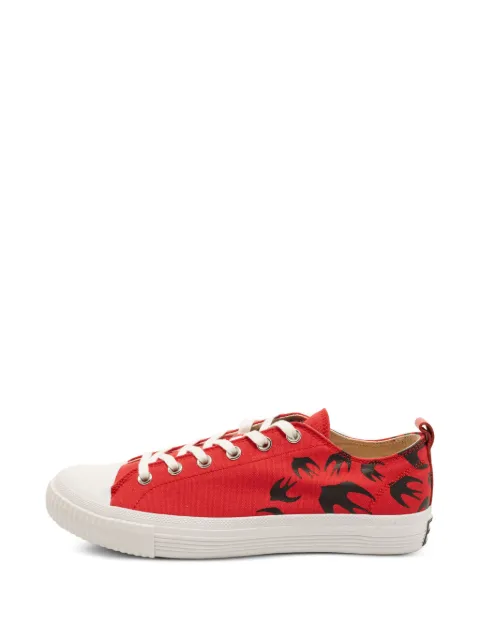 Alexander McQueen Pre-Owned Swallow printed sneakers Red 1406005