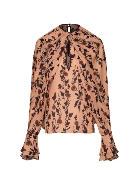 Johanna Ortiz Untamed Bloom floral-print top Pink PT04119