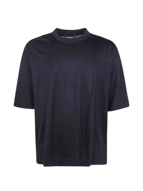 Emporio Armani pleated T-shirt Black EM006818AF10761