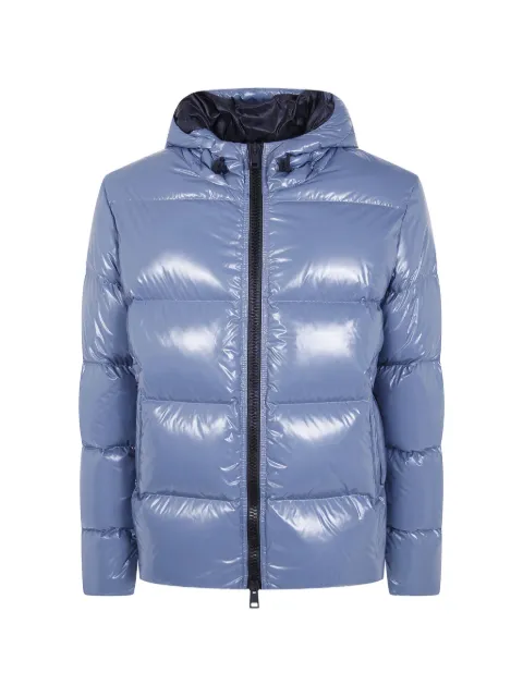 Herno logo-patch padded jacket Blue PI001342U12220Z