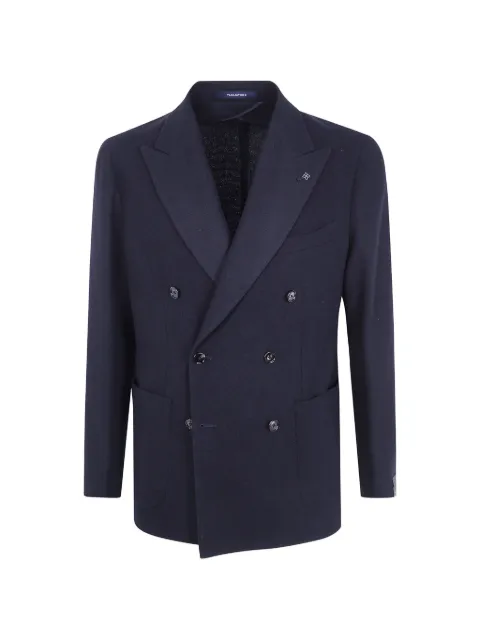 Tagliatore peak-lapel double-breasted blazer Blue 1SMC20K220024