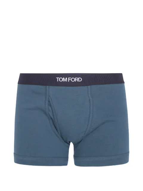 TOM FORD logo-waistband boxer briefs Green T4LC31040099
