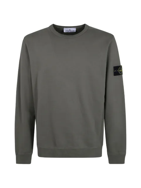 Stone Island logo-patch sweatshirt Green L2S156100049S0A20