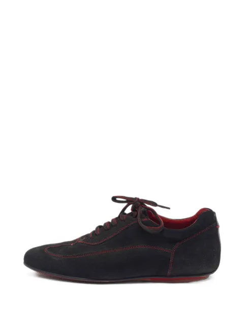 Carolina Herrera Vintage stitch-detail low-top sneakers Black 1405684