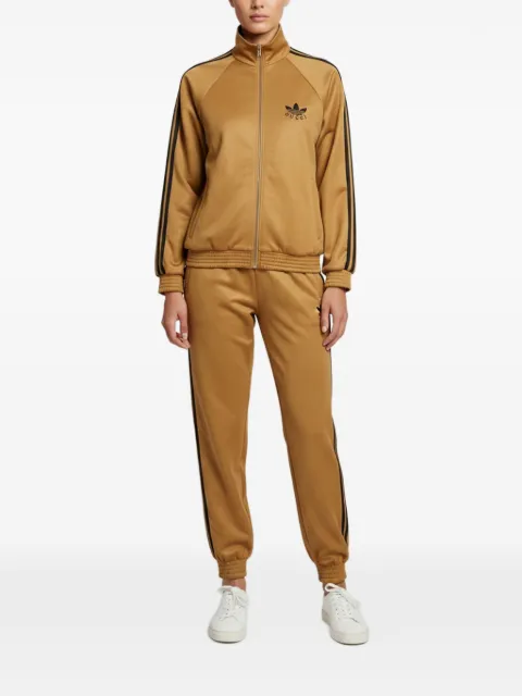 Gucci Pre-Owned x Adidas logo-embroided tracksuit Neutrals 1404478