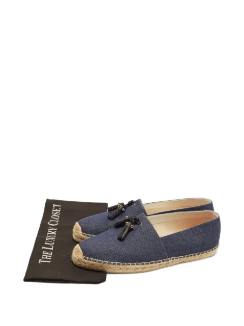 Christian Louboutin Pre-Owned Papiougomme tassel-detail espadrilles Blue 1406161