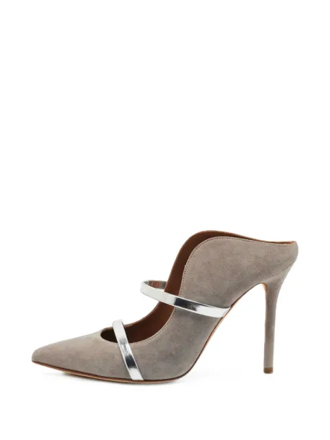 Malone Souliers Maureen curved-strap mules Grey 1403357