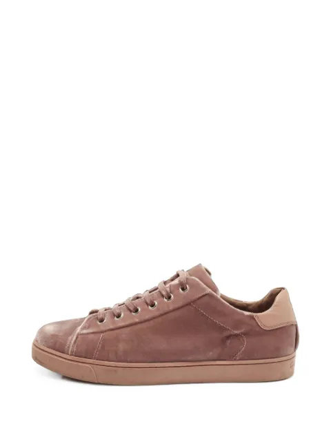 Gianvito Rossi Low Loft velvet sneakers Pink 1405302