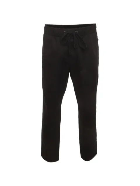 Dolce & Gabbana Pre-Owned logo-plaque track pants Black 1401581