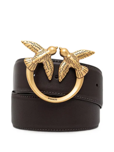 PINKO Love Birds high leather belt Brown 100120A0F1