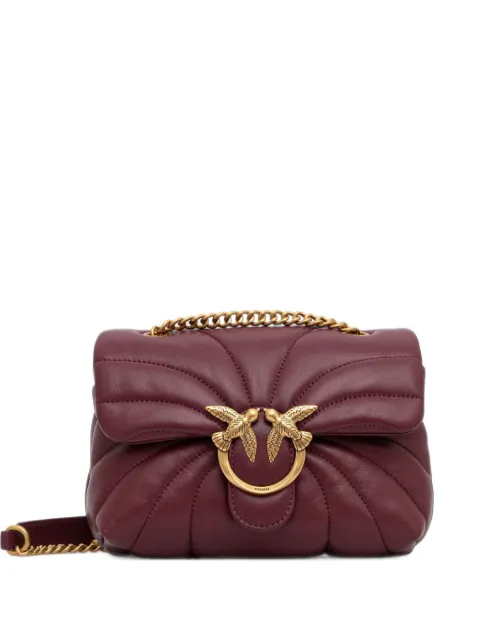 PINKO mini Love Bag Puff Butterfly nappa leather crossbody bag Red 100039A1EX