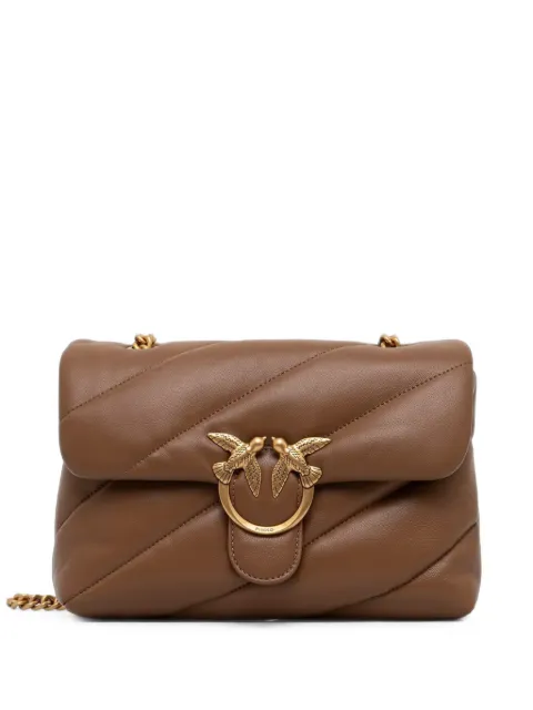 PINKO medium Love quilted leather shoulder bag Brown 100038A0F2