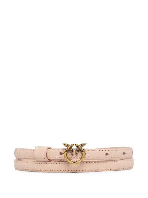 PINKO Love Birds-buckle leather belt Pink 102148A0F1
