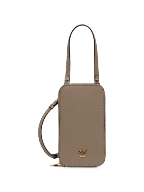 PINKO zip-around leather smartphone case Neutrals 106027A0F1
