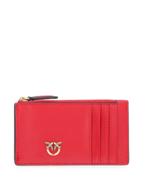 PINKO Love Birds zipped card holder Red 100251A0F1